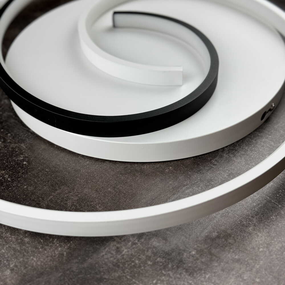 Светильник LED smart DOMINO с пультом 90Вт 3000-5000K 4800Lm Круглый Черно-белый 220555